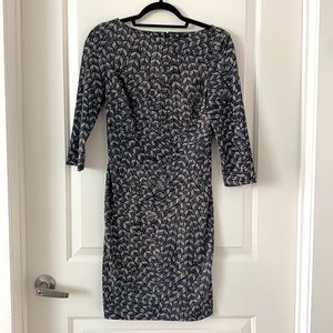 Jessica Simpson Geometric feather dress